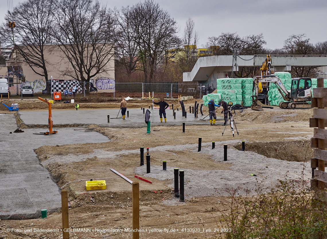 24.02.2023 -  Baustelle Haus für Kinder in Neupelach Quiddestraße 3